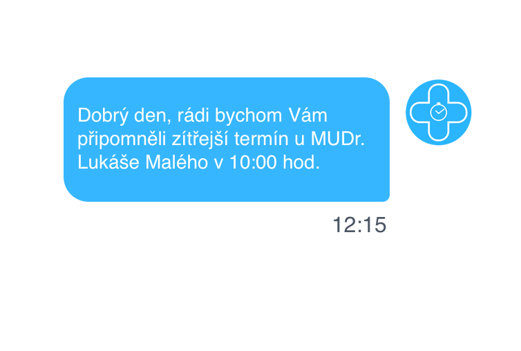SMS NOTIFIKACE